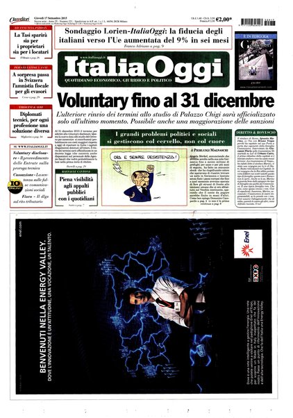 Italia oggi : quotidiano di economia finanza e politica